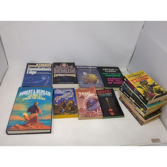 Science Fiction Book‎ Lot Arthur Clarke Isaac Asimov Chalker & More Sci-fi VTG - Picture 4 of 12